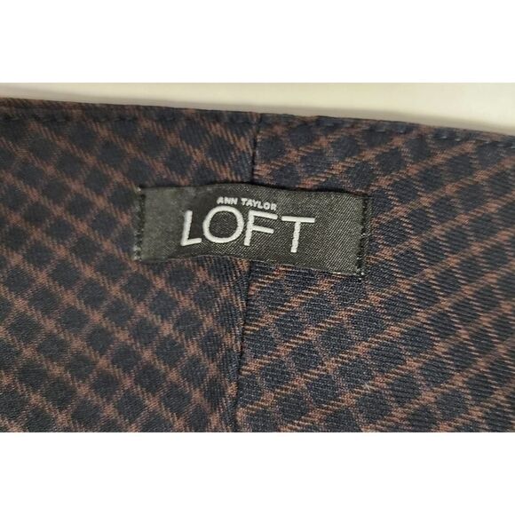 Ann Taylor Loft Marisa Ankle Fit Casual Dress Pants Size 4 Color Black/Red - Picture 5 of 7